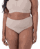 Calcinha Plus Fio Cintura Alta Sem Costura Com Reforço Na Barriga 48 Chocolate