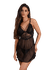 Camisola Em Renda E Tule Sem Bojo PReto GG (46)