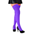 Meia 7/8 Com Renda Cor: Roxa