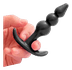 Plug Anal Silicone Ondulações Preto Tamanho M