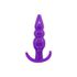 Plug Anal Silicone Ondulações Roxo M