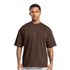 Camiseta Oversized Algodão Masculina Marrom