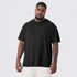 Camiseta Plus Size De Algodão Masculina Preta