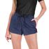 Short Tactel Liso Feminino Azul Marinho