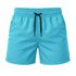 Short Moda Praia Tactel Leve Azul Bebe Liso