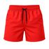 Short Moda Praia Tactel Leve Vermelho Liso