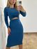 Conjunto Canelado Azul