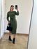 Vestido Tricot Janine Verde Militar