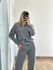 Blusa Modal Zíper Cinza