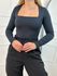 Body Liza Manga Longa Preto