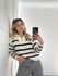 Blusa Modal Listrada Off White