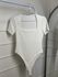 Body Liza Manga Curta Off White