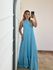 Vestido Linho Azul