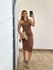 Vestido Midi Marrom