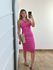 Vestido Ribana Midi Rosa