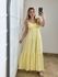 Vestido Búzios Amarelo Manteiga