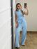 Conjunto Calça e Blusa Azul