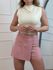 Short Saia Alfaiataria Rosa