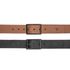Cinto Casual Em Couro Dupla Face 4 cm largura Preto / Whisky