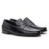 Sapato Mocassim Em Couro Sola De Couro com Antiderrapante Absolut Preto
