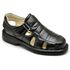 Sandália Comfort Masculino em Couro Preto 3601