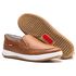 Sapatênis Slip On Masculino Couro Gelo Preto Caramelo