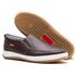 Sapatênis Slip On Masculino Couro Gelo Preto Café