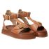 Sandália Flatform Com Spikes Rast Shoes Confort – Caramelo