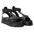 Sandália Flatform Com Spikes Rast Shoes Confort – Preta
