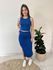 Conjunto Canelado Beatriz - Azul 