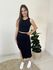 Conjunto Canelado Beatriz - Preto