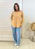 Camisa Veludo Cotele Ingrid - Creme