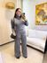 Conjunto Roberta Tricot Cinza