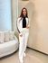 Conjunto Listra Marcela Branco Tricot