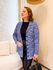 Casaco Londres Tricot Azul