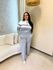 Conjunto Moletinho Larice Cinza/Branco