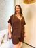 Conjunto Salete Tricot Marrom