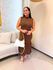 Vestido Mila Marrom Canelado 