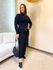 Vestido Letícia Canelado Preto