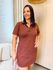 Vestido Poliana Marrom Gola Polo 