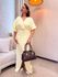 Conjunto Fabi Plus Amarelo