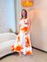Vestido Dubai Laranja/Off