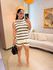 Conjunto Katarina Tricot Nude/Preto Pre Venda dia 11
