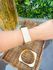 Bracelete Quadrado Dourado Grosso