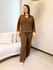 Conjunto Juliana Tricot Marrom