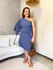 Vestido Isabela Cinza Escuro Plus 