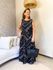 Vestido Veneza Preto Estampado