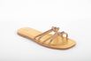 Rasteira Tiras Cristal Ouro Ref. 0979.09931