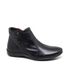 Bota Rasteira Feminina em Couro Cano Baixo Preto Ref. 09942.09933