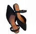 Sandalia Rasteira Slingback Preto Ref. 09921.09971